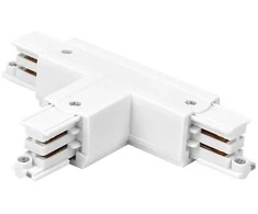 Led Line Prime Jungtis T formos 3 fazių bėgeliui LUMICANTO kairė pusė baltas