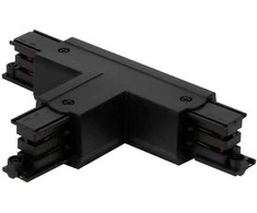 Uni-t Led Line Prime Jungtis T formos 3 fazių bėgeliui LUMICANTO kairė pusė juoda