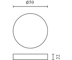 Led Line Prime LED maitinimo šaltinis 24V 30W IP67 LITE ⌀50mm x 22mm