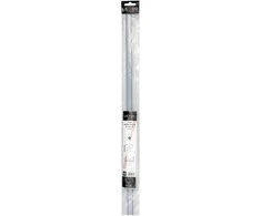 Led Line Prime LED profilio komplektas, 2m, paviršinis, juodas, su baltu dangteliu, laikikliais ir aklėmis