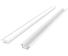 Led Line Prime LED profilio komplektas, 3m, įleidžiamas, baltas, su baltu dangteliu ir aklėmis