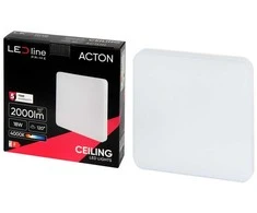 Led Line Prime LED šviestuvas, paviršinis, ACTON 18W 2000lm 4000K IP54 kvadratinis