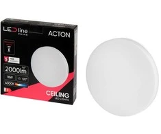 Led Line Prime LED šviestuvas, paviršinis, ACTON 18W 2000lm 4000K IP54 apvalus su judesio jutikliu