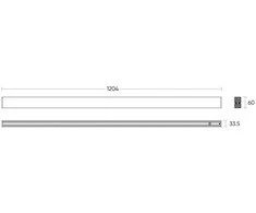 Animoda Led Line Prime Linijinis šviestuvas EXECULINE 30W 4000K 3750lm, 120cm, 96°, juodas PRIME