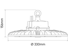 Led Line Prime Sandėlio šviestuvas PHANTOM, 230Vac, 200W 38 000lm, 190lm/W, 1-10V, 120°, pritemdomas