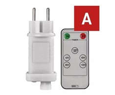 LED šviesos girliandų EMOS CONNECTING matinimo šaltinis, 30Vdc, 12W, su pulteliu, IP44, EMOS