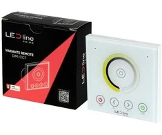 Port Designs LED valdiklio pultas, montuojamas sienoje, su ratuku, DIM/CCT, RF 2,4GHz, TUYA, VARIANTE, LED line PRIME