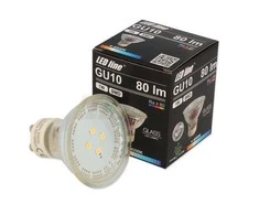 Lemputė LED GU10 230V 1W 80lm neutraliai balta 4000K, LED line