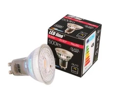 Dedra Lemputė LED GU10 230V 5.5W 500lm šiltai balta, pritemdoma, LED line
