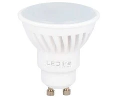 Led Line Prime Lemputė LED GU10 230V 7W 1000lm, 142lm/W, 120° šiltai balta 2700K, keramikinė