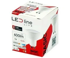 Led Line Lite Lemputė LED GU10 230V 7W 120 ° 581lm neutraliai balta