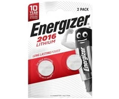 Ličio baterija CR2016 3V 90mAh Energizer 2vnt pakuotėje