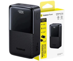 LiPo išorinis akumuliatorius (PowerBank) 20000mAh 30W USB-A, USB-C Bipow2 Pro juodas EnerFill FP51 BASEUS