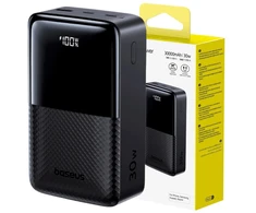 LiPo išorinis akumuliatorius (PowerBank) 30000mAh 30W USB-A, USB-C Bipow2 Pro juodas EnerFill FP51 BASEUS