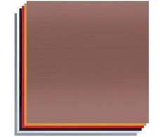 Metalizuoto ABS plastiko lapų (300x300x1.3mm) rinkinys lazeriniam graviravimui 20vnt CREALITY