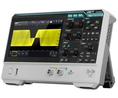 Osciloskopas, HD, 2 kanalų, 12bitų, 80Mhz, 1.25 GSa/s, 100 Mpts, 100,000 wfms/s, 7" lietimui jautrus ekranas, UNI-T