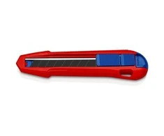 Peilis universalus su stabilizatoriumi ir 18mm geležtėmis 90 10 165 BK, KNIPEX