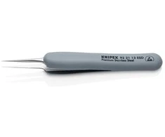 Pincetas antistatinis ESD dengtas guma 112mm 92 21 13 ESD Knipex