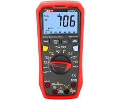 Skaitmenins multimetras, 1000V AC/DC, 20A AC/DC; 60MOm; 60mF; 10MHz; -40°C~1000°C; automatinės ribos, UNI-T