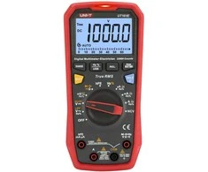 Skaitmenins multimetras, 1000V AC/DC, 20A AC/DC; 220MOm; 220mF; 220MHz; automatinės ribos, UNI-T