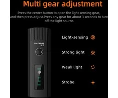 Superfire dviračio žibintuvėlis BL10, USB