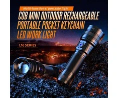 Superfire Žibintuvėlis L16-X, 400lm, fokusuojamas, įkraunamas USB C, 2x 18650 3400mAh, IP43