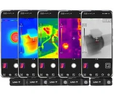 Termokamera 120x90, -20℃~400℃, 50º*38º, 25Hz; Android,UNI-T