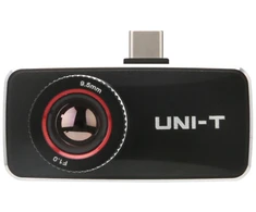 Termokamera, 400x300, -20~550C, 29°(H) × 21.5°(V), 25Hz, 9.5 mm linzė, EST, USB C, Android/iOS, UNI-T