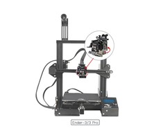 Tiesioginio gijos padavimo ekstruderis Sprite Pro (tinkantis Ender-3 / Pro / V2) CREALITY