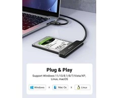 SSD disko adapteris Ugreen iš SATA III 2,5 į USB 5Gbps