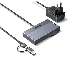 Adapteris M.2 NVMe/SATA UGREEN D320 USB 3.2 USB–USB-C