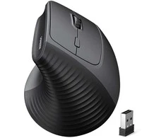 Ugreen Belaidė vertikali pelė 2.4GHz / Bluetooth 5.4 (reguliuojamas DPI), juoda