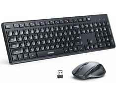 Ugreen Belaidės klaviatūros ir pelės rinkinys 2.4GHz