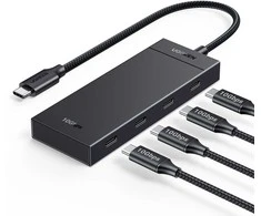 Ugreen Šakotuvas USB-C 4 prievadų (USB-C 3.2 Gen2) 30cm, juodas