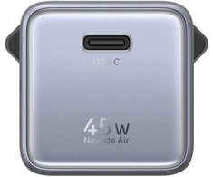Ugreen Sieninis įkroviklis GaN 45W USB-C PD QC Nexode Air, pilkas