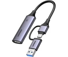 Ugreen Vaizdo įrašymo adapteris 2K@30Hz HDMI -> USB-A/USB-C