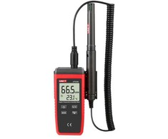 Uni-t termo-higrometras; 1x/s; -10÷60°C; 0÷100% sant. oro drėgmės; °C,°F