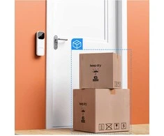 Woox Bevielis išmanusis Wi-Fi durų skambutis su vaizdo kamera 3MP, baltas, TUYA / Smart Life