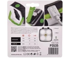 Žibintuvėlis ant galvos, 110/55lm įkraunamas Micro USB, 850mAh, EMOS