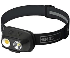 Žibintuvėlis ant galvos įkraunamas, LED, 500lm, Li-pol 1200 mAh, EMOS
