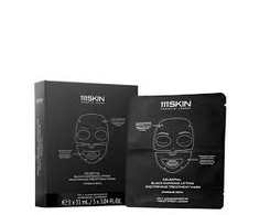 Korres 111Skin Celestial Juodas Diamond Lifting and Firming Treatment Mask stangrinanti ir pakelianti hidrogelinė kaukė veidui, 5 x 31 ml