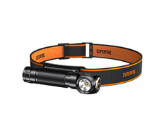 Du viename priekinis žibintas Superfire TH04, 600 lm, USB-C