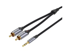 Vention 2xRCA kabelio (Cinch) lizdas iki 3.5 mm ventiliacijos BCNBI 3 m (pilkas)