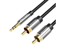 Vention 3.5 mm kištukas iki 2x RCA kištukas garso kabelis 2 m ventiliacijos BCFBH juodas