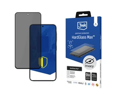 Szkło prywatyzujące 3MK HardGlass Max Privacy su aplikatorem do Samsung Galaxy S25 FE