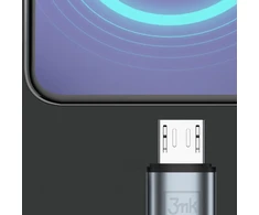 3Mk Protection 3mk Hyper Cable N-SERIES USB-A / MicroUSB 1m 5V/2.4A 12W / juodas