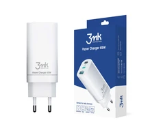 Įkroviklis buitinis 3mk HyperCharger 65W 2xUSB-C, 1xUSB-A PD 3.0/QC 4.0 baltas
