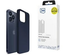 3mk silikoninis telefono dėklas iPhone 15 Pro tamsiai mėlynas