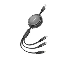 3w1 Foneng X113 1.1M Juodas Cable