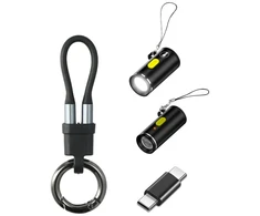 4 viename priedų rinkinys: 4smarts Explorer USB-C raktų pakabuko laidas, USB-C–USB-C adapteris, USB-C žiebtuvėlis, U formos